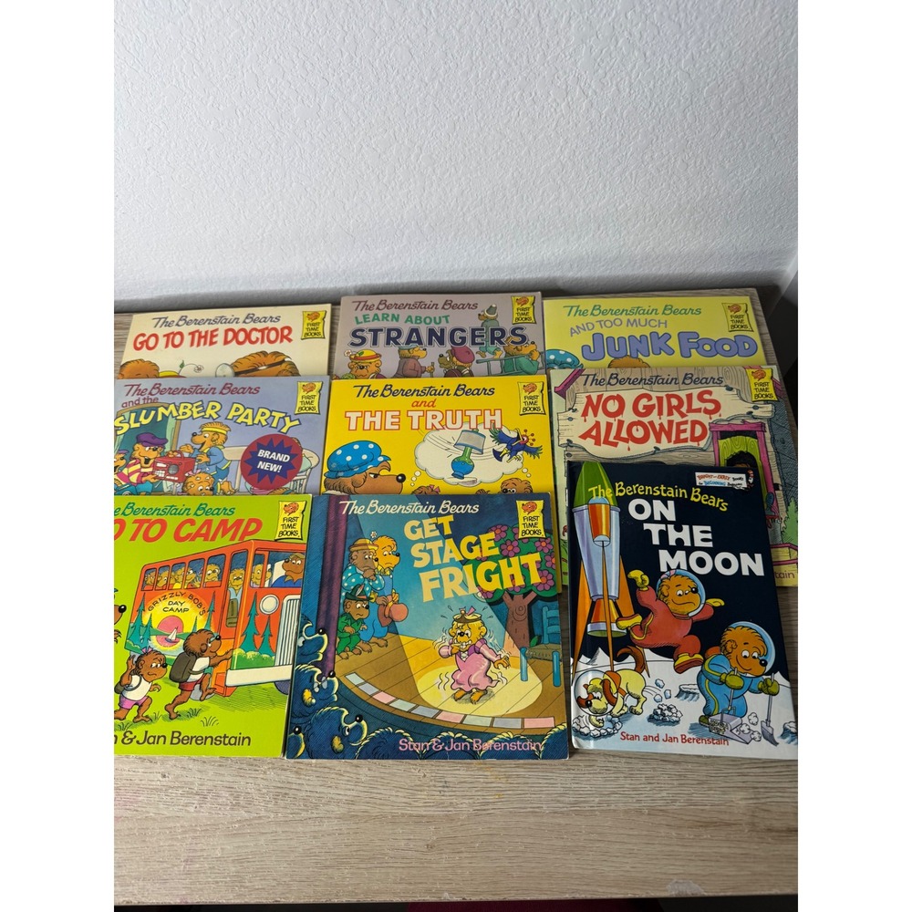 Vintage Berenstain Bears First Time Books Lot of 9 Stan Jan Berenstain Paperback